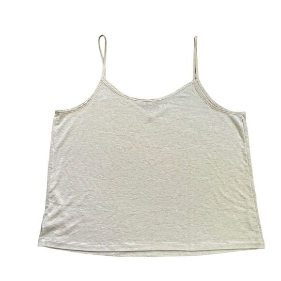 Express Basic Oatmeal Cream Spaghetti Strap Tank Top Size XLarge  NWOT 8 0365 - Picture 4 of 4
